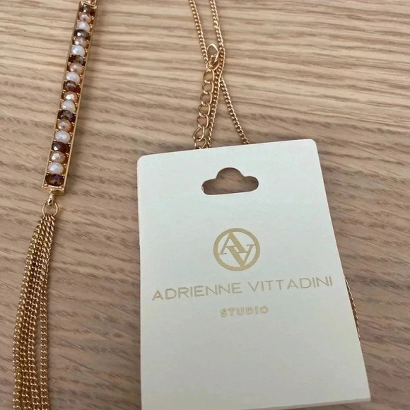 🆕Adrienne Vittadini Long Gold Necklace🆕 - Picture 3 of 5